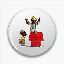 MF Doom Inspired Red Block Pin
