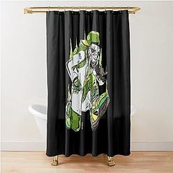 MF Doom Mask Raised Arms Pose Shower Curtain