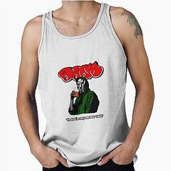 MF Dooms Style Mask Drinkng Pose Tank Top