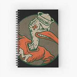 Miami Hurricanes Retro Design Notebook