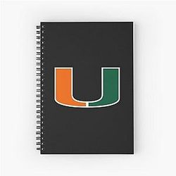 Miami Hurricane Spiral Notebook