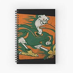Miami Hurricanes Retro Design Notebook