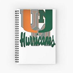 Miami Hurricanes Spiral Notebook