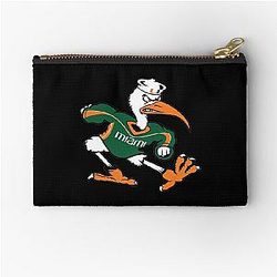 Miami Hurricane Sticker Zipper Pouch