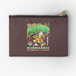 Official Miami Hurricanes 2001 National Champion Zipper Pouch