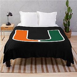 Miami Hurricanes Throw Blanket