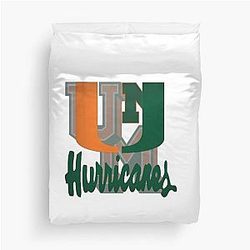Miami Hurricanes Duvet Cover