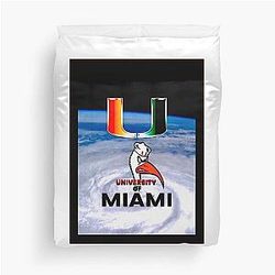 University of Miami Hurricanes Duvet Cover