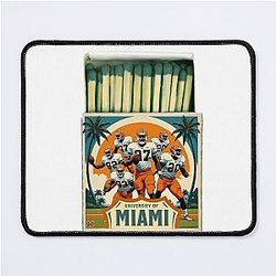 University of Miami Hurricanes Vintage Football Mouse Pad