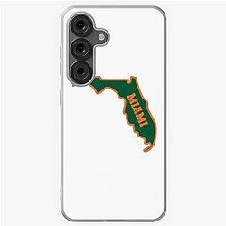 University of Miami State Outline Sticker Samsung Galaxy Case