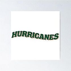 University of Miami Hurricanes Poster