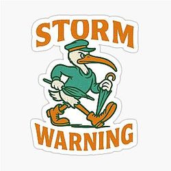 Miami Hurricanes Sticker