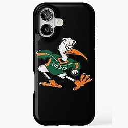 Miami Hurricanes Sticker iPhone Case
