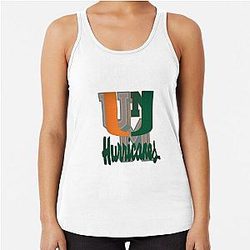Miami Hurricanes racerback tank top