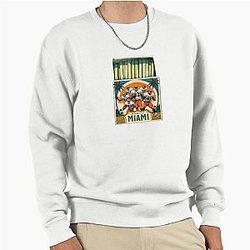 University of Miami Hurricanes Vintage Football Pullover Sweatshirt