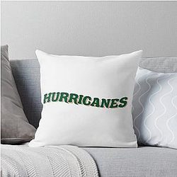University of Miami Hurricane Throw Pillow