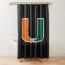 Miami Hurricanes Shower Curtain