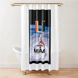 University of Miami Hurricanes Shower Curtain