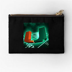 Miami Hurricanes Merchandise For Fans Miami Hurricanes Zipper Pouches