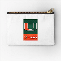 Miami Hurricanes Merch For Fans Miami Hurricanes Zipper Pouches