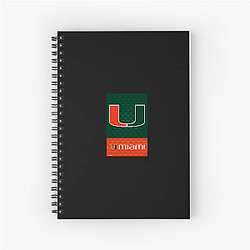 Miami Hurricanes Merch For Fans Miami Hurricanes Notebook