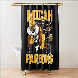 Micah Parsons Green Bay Packers Football Shower Curtain