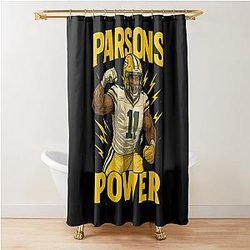 Micah Parsons Green Bay Packers Defense Sportswear Shower Curtain