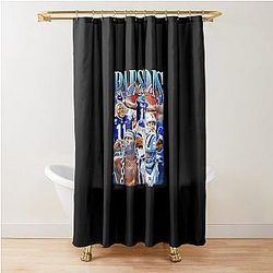 Micah Parsons Football Vintage Shower Curtain