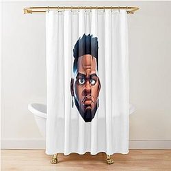 Caricature of Micah Parsons Shower Curtain
