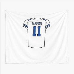 Micah Parsons Home Jersey Tapestry