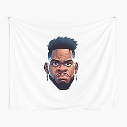 Caricature of Micah Parsons Tapestry