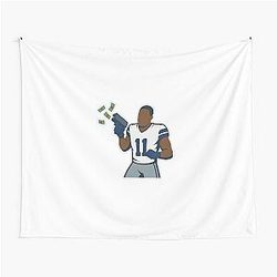 Dallas Cowboys Micah Parsons Making It Rain Tapestry