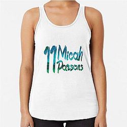 Micah Parsons Sticker Racerback Tank Top