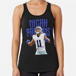 Micah Parsons Emotion Bold Racerback Tank Top