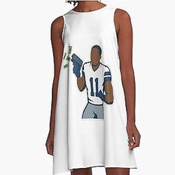 Dallas Cowboys Micah Parsons Making It Rain Sticker Dress