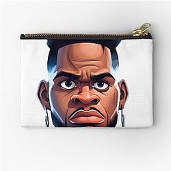 Caricature of Micah Parsons Zipper Pouch