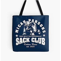 Micah Parsons Sack Club Dallas All Over Print Tote Bag