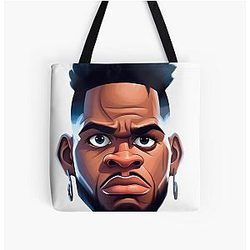 Caricature of Micah Parsons All Over Print Tote Bag