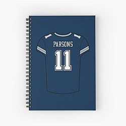 Micah Parsons Jersey Spiral Notebook