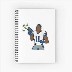 Dallas Cowboys Micah Parsons Making It Rain Sticker Notebook