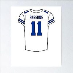 Micah Parsons Jersey Poster