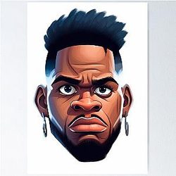 Caricature of Micah Parsons Poster