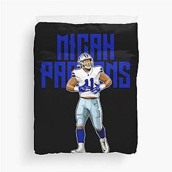 Micah Parsons Keep Hungry to Score Bold Duvet Cover