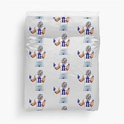 Micah Parsons Action Games Duvet Cover