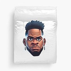 Caricature of Micah Parsons Duvet Cover