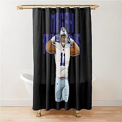 Micah Parsons Sack Celebrates Bold Shower Curtain
