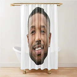 Michael B. Jordan Heads Shower Curtain