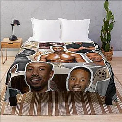 Michael B. Jordan photo throw blanket