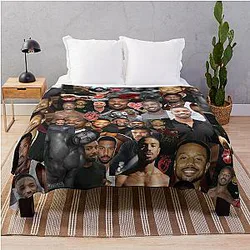 Michael B. Jordan collage Throw Blanket