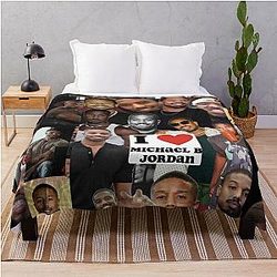 Michael B Jordan Throw Blanket